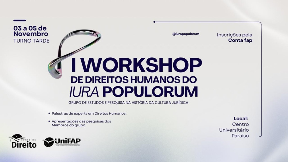 Banner do evento Workshops