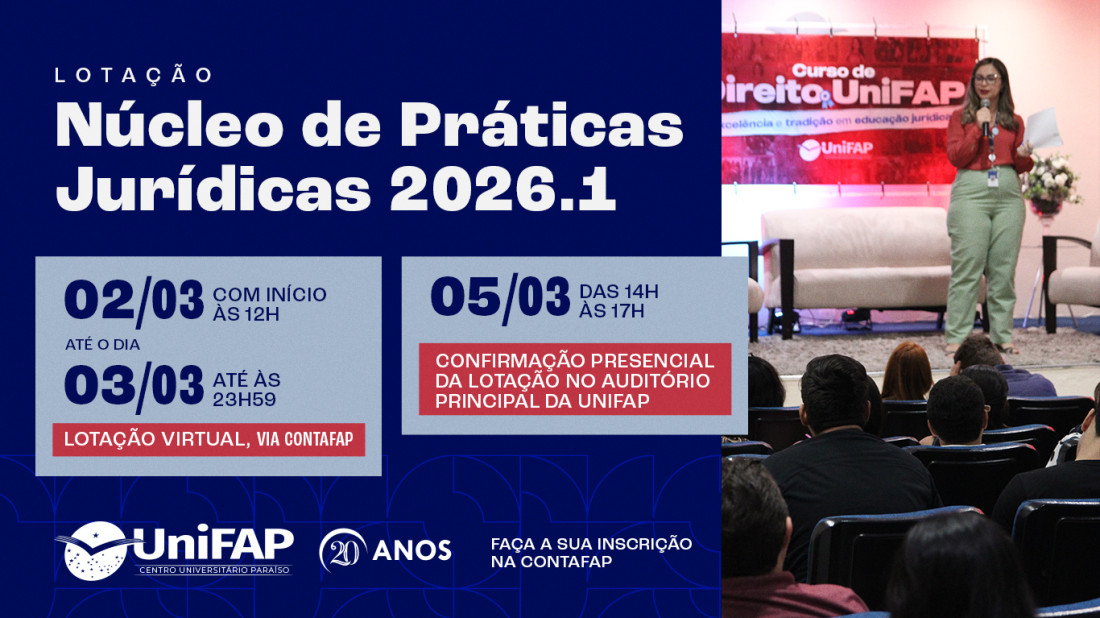 Banner do evento Lotação NPJ