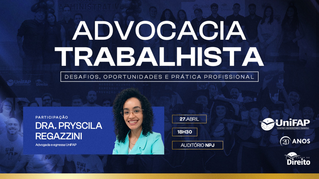 Banner do evento Palestras