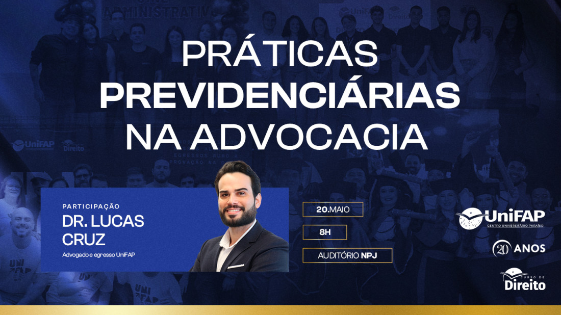 Banner do evento Palestras