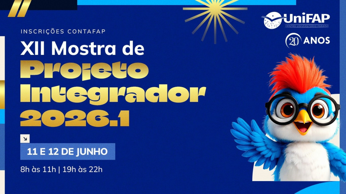 Banner do evento Projetos Integradores