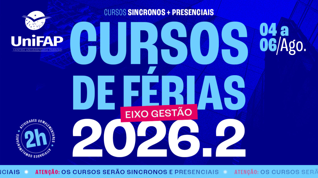 Banner do evento Cursos