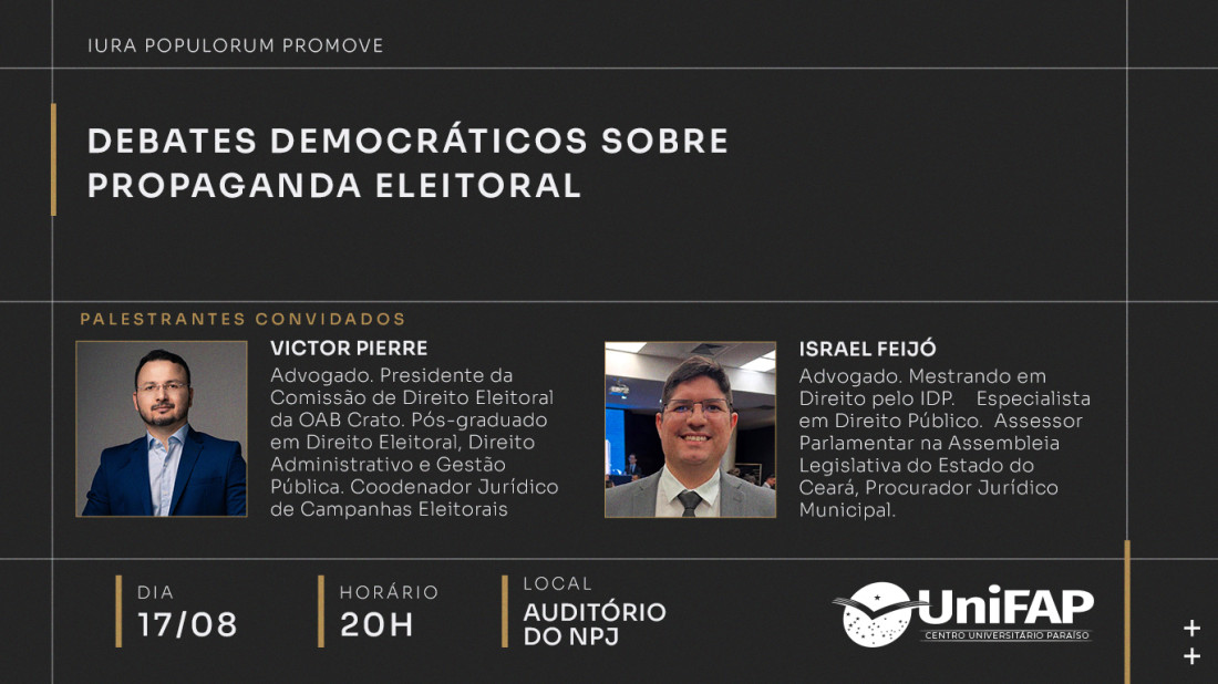 Banner do evento Palestras