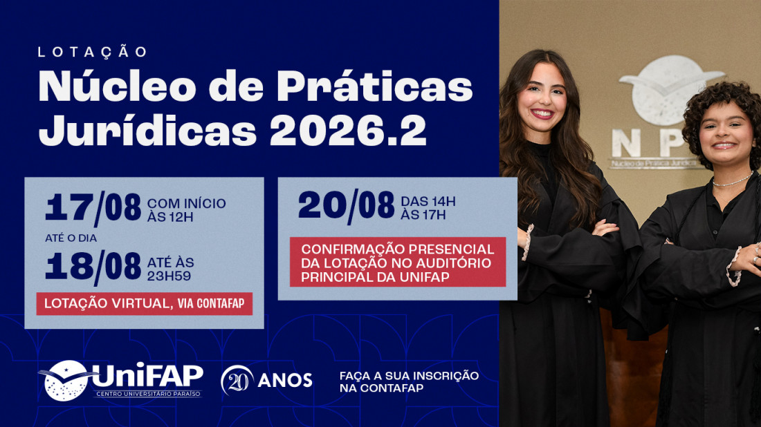 Banner do evento Lotação NPJ