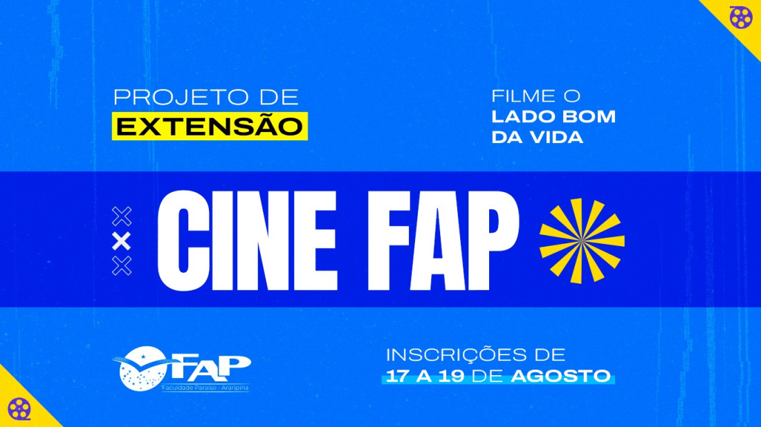 Banner do evento Cine Paraíso
