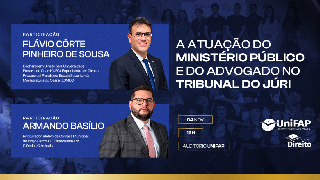 Banner do evento Palestras