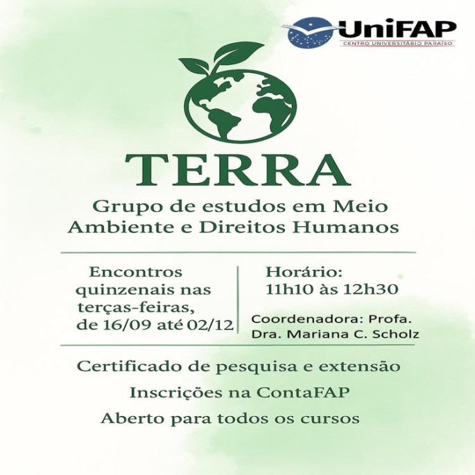 Grupos de Estudo e Pesquisa 2025.2