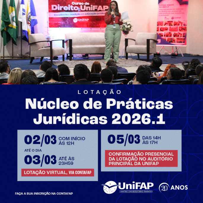Lotação NPJ 2026.1
