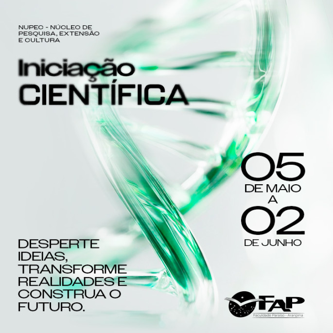 Projetos de Iniciação Científica do Programa de Iniciação Científica 2026.1