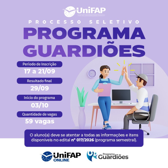 Programa Guardiões 2026.2